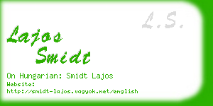 lajos smidt business card